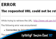 YSK'nın internet sitesi çöktü 

