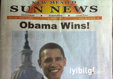 'Obama kazandı' manşeti attılar 

