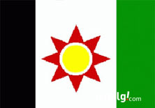Irak'a eski Kürt bayrağı

