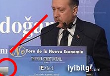 Erdoğan'ın konuşmasını bölen not!