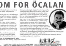 Almanya'da Öcalan için tam sayfa ilan verdiler