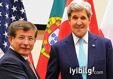 Davutoğlu ile Kerry Filistin'i görüştü