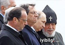Putin ve Hollande Erivan'daki anmaya katıldı