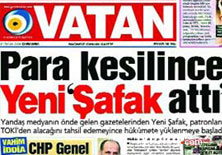 Vatan'ın manşetini TOKİ böyle yalanladı!