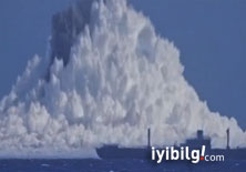 Denizin ortasında inanılmaz patlama - Video