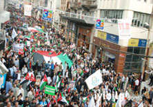 İstanbul'da İsrail'e büyük protesto
