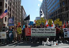 Washington'da savaş karşıtı gösteri 

