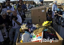 İsrail yardım malzemelerini çöpe attı