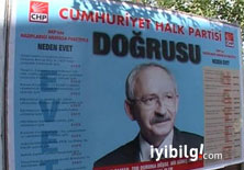 CHP'de 'rahibeli afiş' istifası