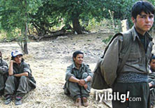 PKK çocukları da dağda kullanıyor