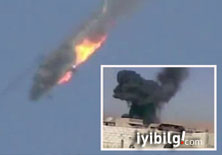 Suriye ordusunun helikopteri düşürüldü