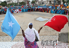 Mogadişu'da Türkiye ile dayanışma gösterisi